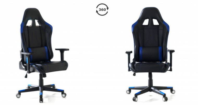 silla gamer con soporte lumbar